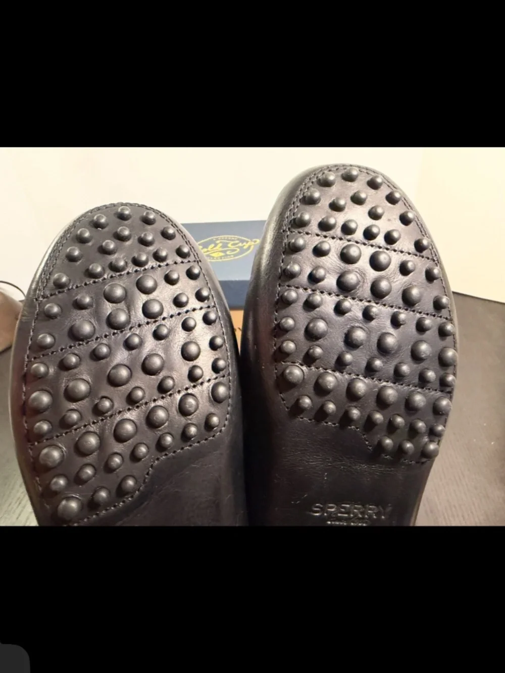 Sperry Gold Cup Meridian Leather Driving Loafers Black Mens 7.5M